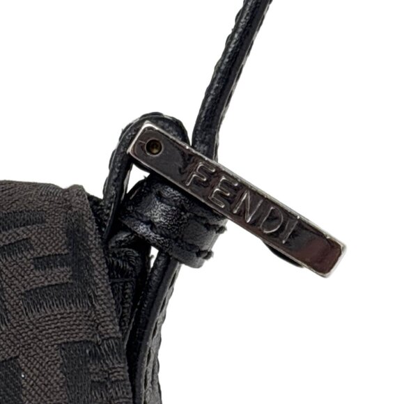 Fendi FF Logo Canvas Should bag - Picture 6 of 13